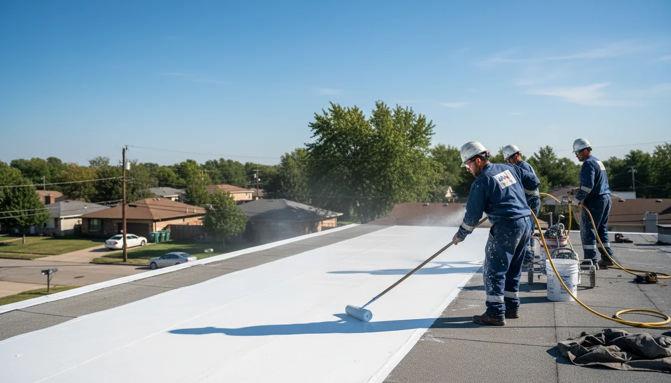 Commercial roof coating in Tenino, WA near me